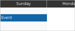 mothly calendar view